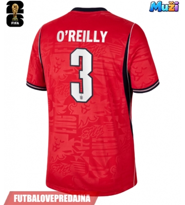 Lacne Muži Futbalové dres Anglicko Nico O'Reilly #3 MS 2026 Krátky Rukáv - Preč